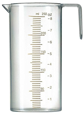 Comair Verre doseur 250 ml, transparent, avec graduation