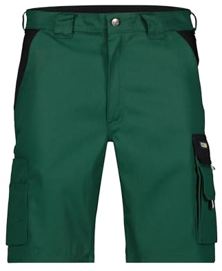 DASSY® Roma Zweifarbige Arbeitsshorts - Größe 58 - FLASCHENGRÜN/SCHWARZ