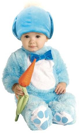 Rubies 8853516-12 Official Handsome Lil' Rabbit Costume, Kids', Blue, 6-12 months Halloween