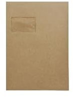 Soennecken Versandtasche C4 in braun Gr. 90 mit Fenster ( 25 Stück)