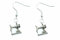 Miniblings Nähmaschine Nähen Ohrringe - Handmade Modeschmuck I Schneider DIY silber - Ohrhänger Ohrschmuck versilbert