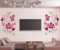 HALLOBO® XXL Wandtattoo Blumen Blumenranke Wandaufkleber Wandsticker Wall Sticker Wohnzimmer Schlafzimmer Deko Esszimmer Korridor
