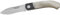 Joker Cuchilleria NA98 – Coltello Artigianale, Virola in Legno di Ebano, Manici in Asta di Toro, Lama da 8 cm