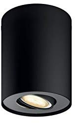 Philips 5633030P8 Pillar Hue Spot avec Télécommande Plastique Noir Lot de 2