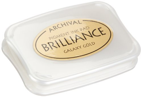 Tsukineko 1511674 Brilliance Stempelkissen, 10 x 7 cm, gold