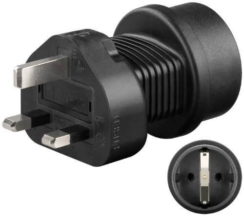Wentronic Adapter von Schuko auf Stecker des Vereinigten Königreichs 5 x Netzadapter