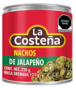 Chili Schoten - Jalapenos, geschnitten (La Costena), 220g