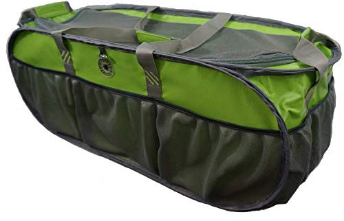 Heavy Duty Trunk Organizer Large Pop Up Cargo Plane Gym Duffel, Wäschesack Closet Organizer Tasche Markt Lebensmittels Tasche Strand Picknick Tasche Sitz Truck SUV & Auto, Lime Green/Grey, 91.44 cm