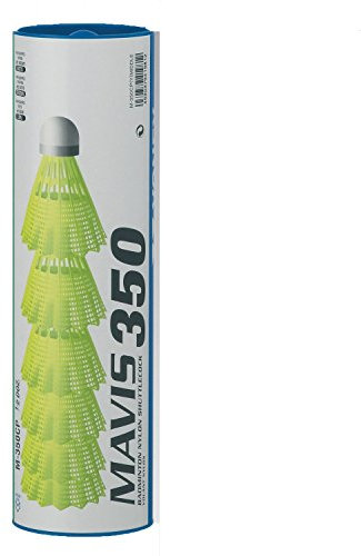 Yonex Mavis 350 Kunststoff-Federbälle (2 Schläuche (12 Stück) – Weiß mittlere Geschwindigkeit)
