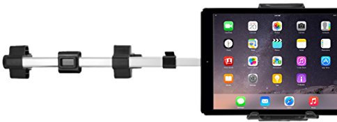Macally HRMOUNTPRO dual position car seat headrest mount for iPad/tablet - Also compatible with 12.9-inch iPad Pro