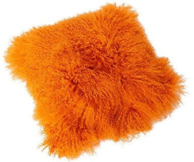 Reissner Lammfelle Tibet Lammfell Kissenbezug langflorig 40x40cm JAY12 Farbe orange