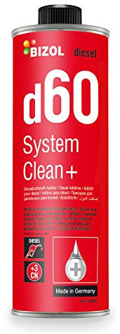 Diesel Additiv | BIZOL System Clean+ d60 | 250 ML | Dieselzusatz | Common Rail Pumpe Düse Systemreiniger | mehr Power | verringert die Abgaswerte | erhöht die Cetanzahl