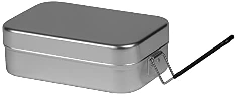 Trangia Large Aluminium Mess Tin with Handle - 200x130x70 mm for Camping, Hiking, Backpacking, Fishing