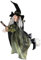 W WIDMANN MILANO Party Fashion 7875G - Hexe auf fliegendem Besen, Dekoration zum Aufhängen, Halloween, Mottoparty
