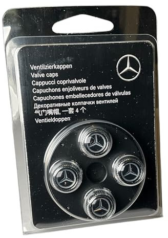 Mercedes-Benz Original schwarz Stil Ventilkappen b66472002 (Set von 4