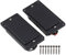 yibuy Noir Secret Micro Humbucker et cadre pour micro pour guitare ¨¦lectrique Noir