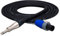 Hosa SKT-205Q Edge Speaker Cable, Neutrik speakON to 1/4 in TS, 5 ft, Black