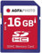 AgfaPhoto Carte mémoire Flash SDHC - 10408 - Capacité 16GB - Bleu