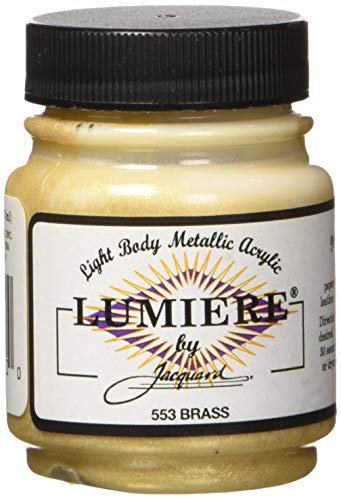 Jacquard Products 2.25 oz Lumiere Metallic Acrylic Paint, Brass