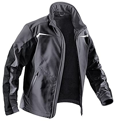 KÜBLER Workwear | Softshell Arbeitsjacke | anthrazit/schwarz | Größe 4XL