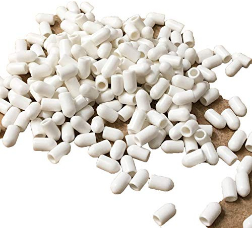 Roomserve End Caps For 4Mm Roman Blind Rods - 100 Pack