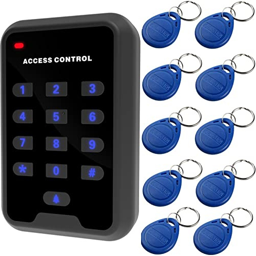 UHPPOTE Proximity 125KHz RFID Door Entry Access Control Keypad Standalone | 1000 Users Capacity with Fobs for Home Office Warehouse Security Entry