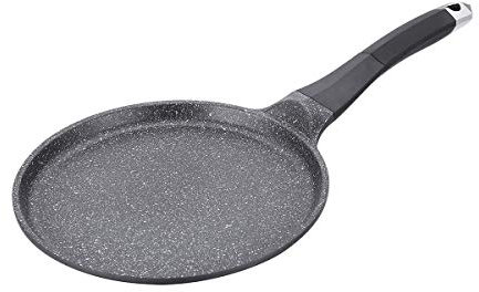 ROYALTY LINE Pfannkuchenpfanne mit Marmorbeschichtung schwarz (RL-CP26M 26 cm)