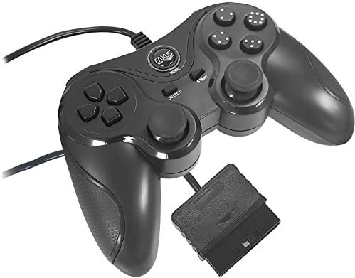 Eaxus® Controller für PS2 & PS1 PlayStation - DoubleShock Gamepad mit Antirutsch-Oberfläche