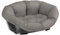 Ferplast Panier Chien avec Coussin en Coton Lavable, Lit pour Chien Rembourré, Corbeille en Plastique, Fond Perforé, Antidérapant, 85 x 62 x h 28,5 cm, Taupe
