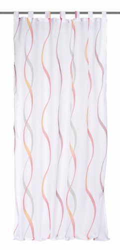 Home fashion Schlaufenschal, Kunstfaser, Rot, 245 cm x 140 cm