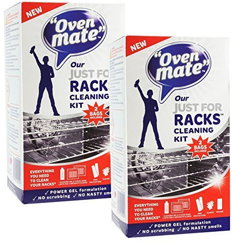 Oven Mate Just For Racks Cleaning Gel Kit For Oven Shelves & BBQ Grills (Pack of 2) by Oven Mate