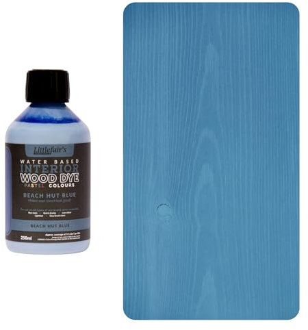 Littlefair's Holzbeize und -farbe auf Wasserbasis, Pastell-Kollektion, blau
