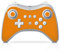 DeinDesign Skin kompatibel mit Nintendo Wii U Pro Controller Folie Sticker einfarbig orange Farbe