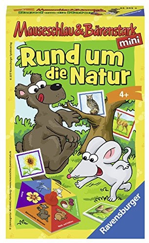 Ravensburger 23433 - Mauseschlau & Bärenstark: Rund um die Natur - Kinderspiel/ Reisespiel