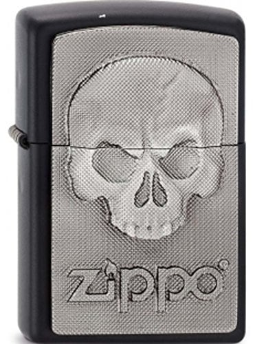 Zippo 2003546 Herren 218 Phantom Skull EMB Feuerzeug Schwarz