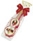 Reber Mozart-Geige mit Schleife – 7er Packung in der Weihnachts-Edition – Echte Reber Mozart-Kugeln aus Zartbitter-Schokolade, Marzipan und Nougat