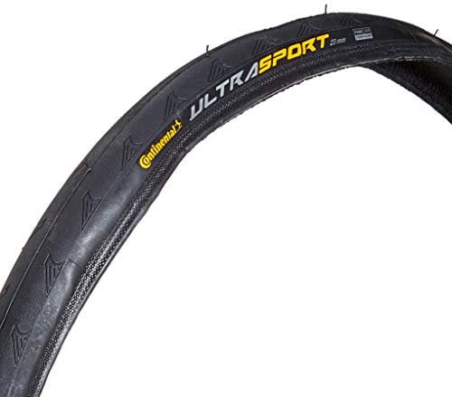 Continental Fahrradreifen Ultra Sport II 32-622 Faltreifen, Black/Black Skin Foldable, One Size