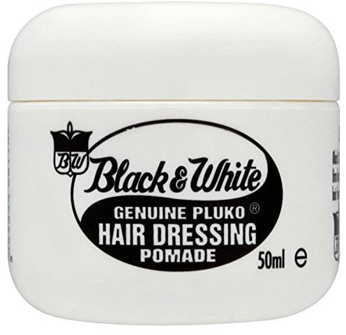 Black and White Genuine Pluko Hair Dressing Pomade (50 ml) - Packung mit 2