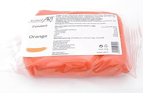Rollfondant sweetArt 250 g Orange