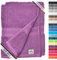 leevitex® Saunahandtuch XXL, flauschig und saugstark, 2 Saunatücher, 80 x 200 cm, Qualität 500 g/m², 100% Baumwolle - Lila