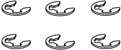 Jamara jamara505045 7 mm E-Clip für Spannung/Major Buggy