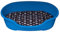 adena Hundekorb 92 x 61 cm türkis + Kissen Herzen braun