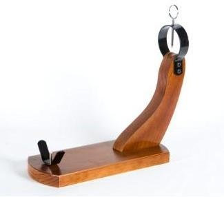 Jamonero Góndola - robusto y bonito - Modelo Huelva – soporte de madera alta calidad, corte fácil y seguro - Garantía Buarfe