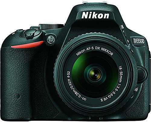 Nikon D5500 Digital SLR Camera (24.2 MP, AF-P 18-55VR Lens Kit, 3 inch LCD Screen) - Black (Renewed)
