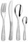 Amefa Set 24 Cubiertos INOX Ethnic, Acero Inoxidable, Gris, 3.57 cm