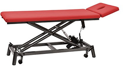 Therapieliege pader.eco fresh 2.0 mit Turbomotor, Kirsch, Gestell Anthrazit, Radachshebesystem