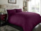 Sapphire Collection 100% Egyptian Cotton 200 Thread Count Duvet Cover With Pillow Case Bedding Set (King, Aubergine)