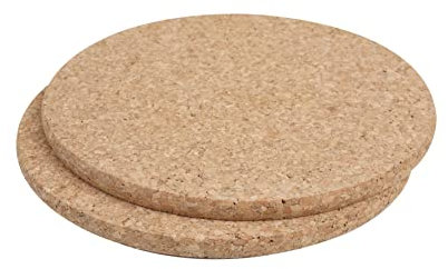 T&G Woodware Ltd 2 Runde Topfuntersetzer aus Naturkork D20cm