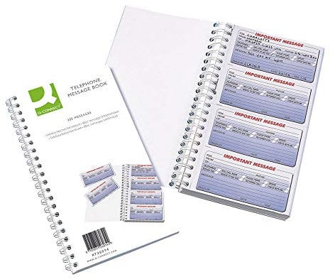 Q-Connect 200 Messages Duplicate Telephone Message Book