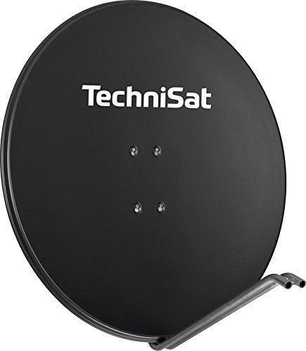TechniSat SATMAN 850 PLUS - Satellitenschüssel (85 cm Sat Anlage, Antenne mit Mast- und AZ/EL-Halterung passend für UNYSAT-Universal LNB) Grau